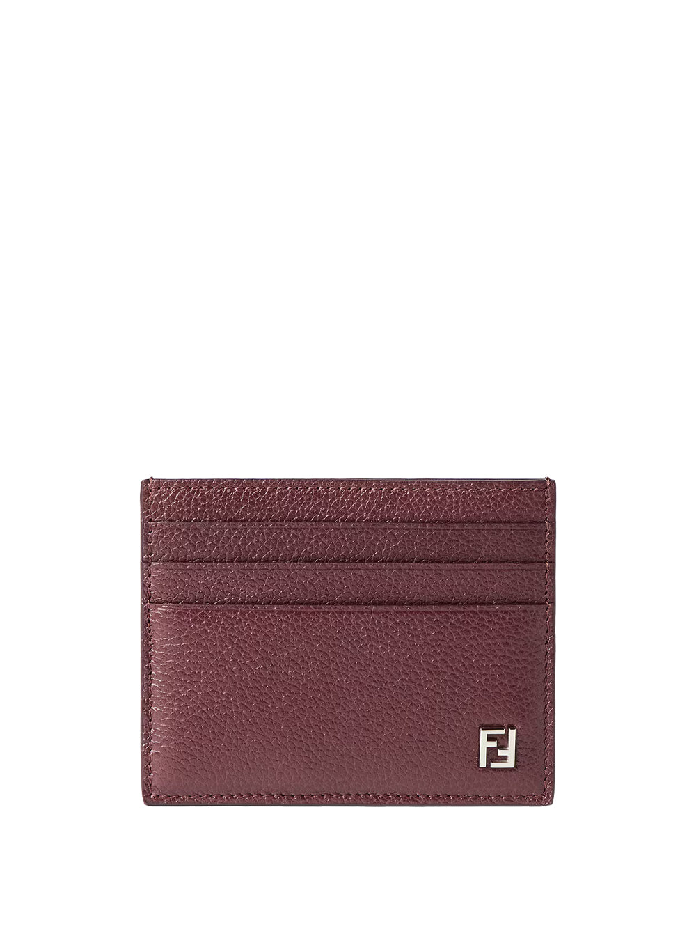 Portacarte Ff In Pelle Granata Women FENDI