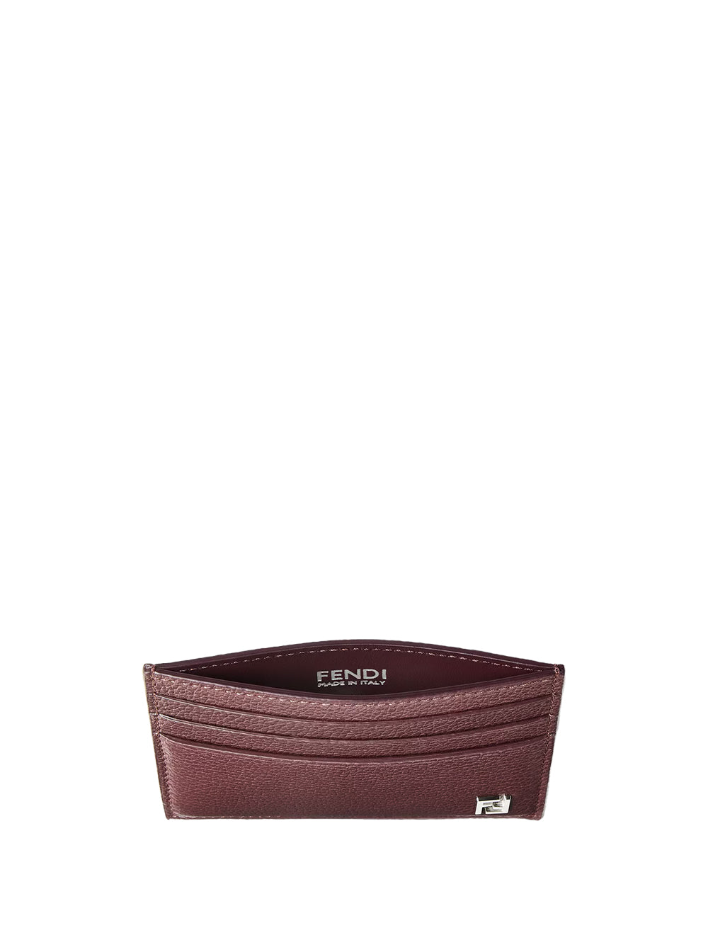 Portacarte Ff In Pelle Granata Women FENDI