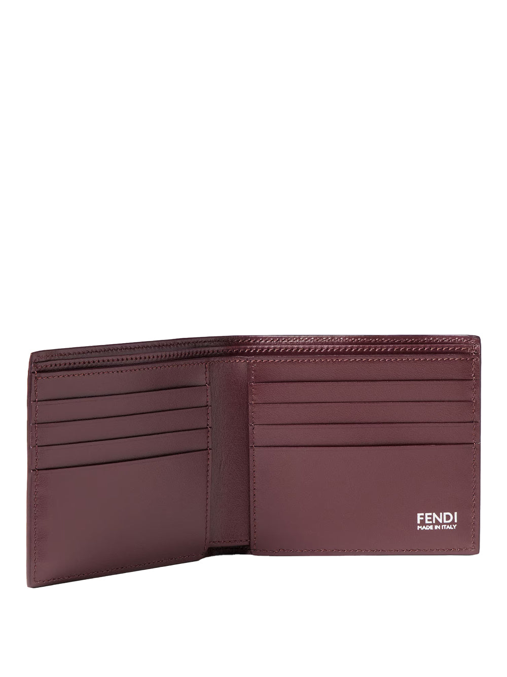 Portafoglio Ff Bi-Fold In Pelle Granata Women FENDI