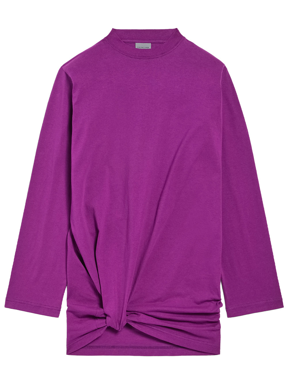 T-Shirt A Maniche Lunghe Con Motivo Piega In Jersey Sottile Women BALENCIAGA