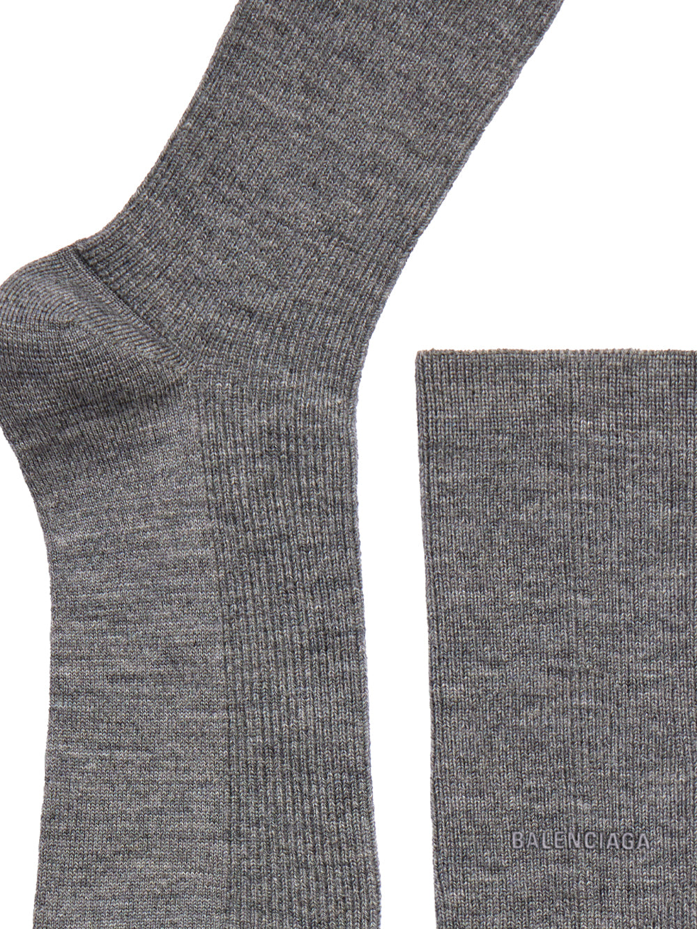 Calze Alte In Lana A Coste Women BALENCIAGA