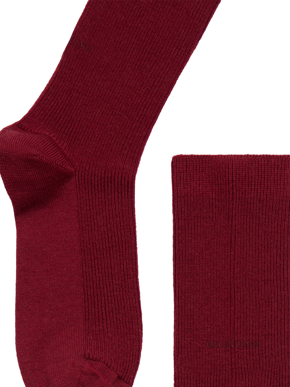 Calze Alte In Lana A Coste Women BALENCIAGA