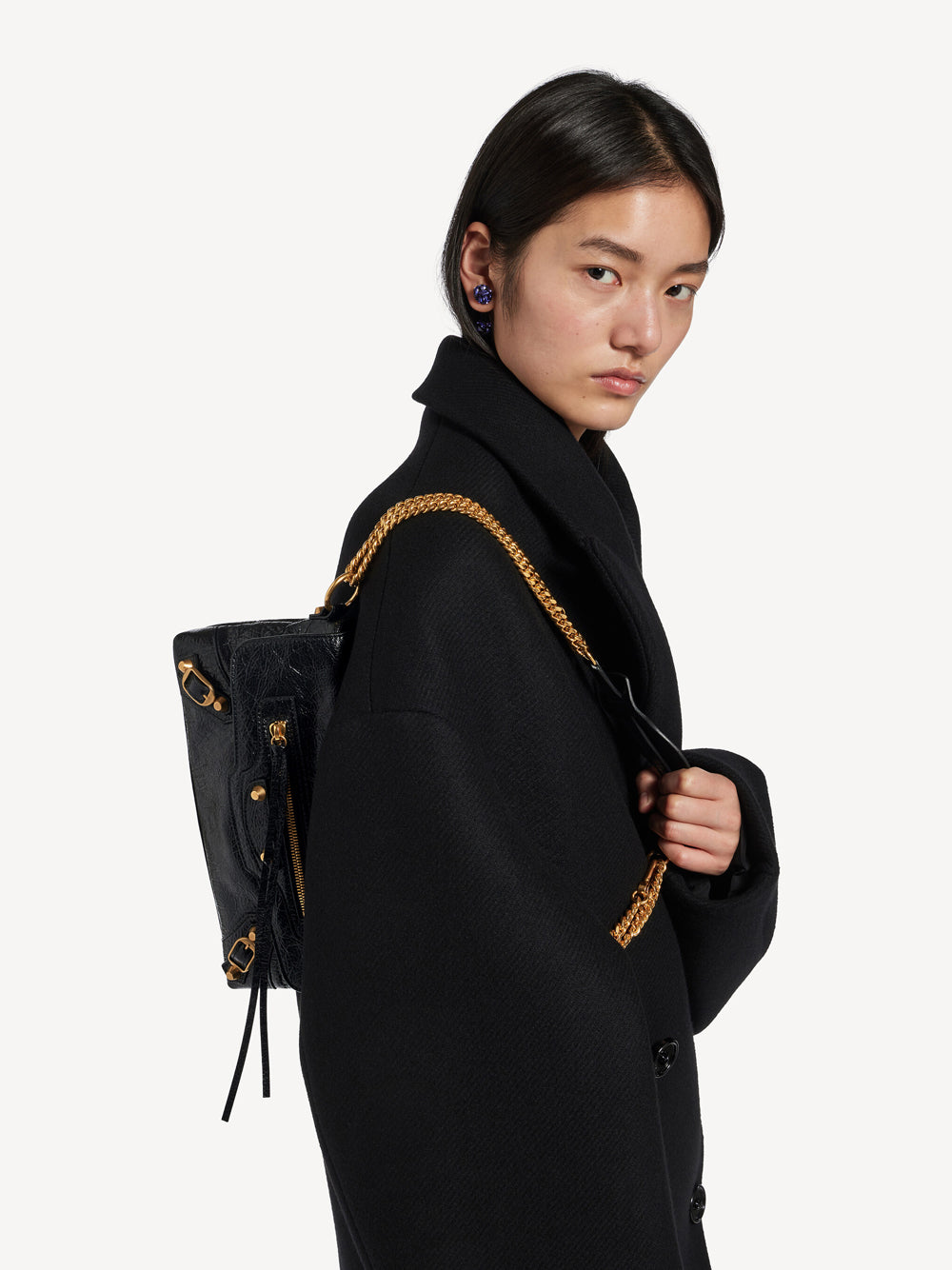 Pochette Con Catena "Le City" In Pelle Arena Women BALENCIAGA
