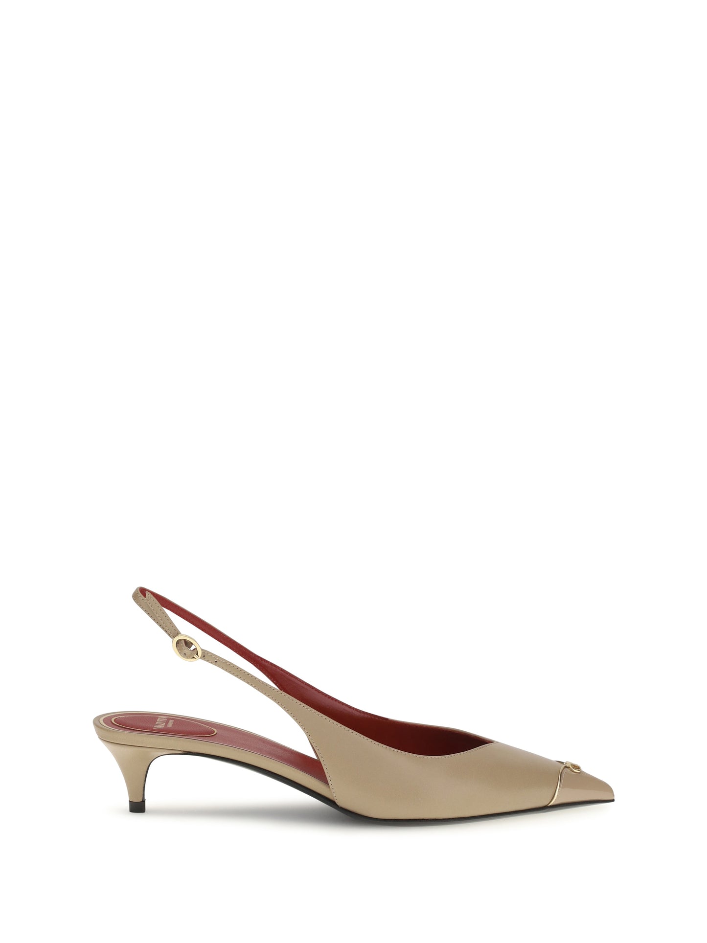 Valentino Garavani Women Vlogo Signature Kitten-Heel Slingback Pumps VALENTINO GARAVANI