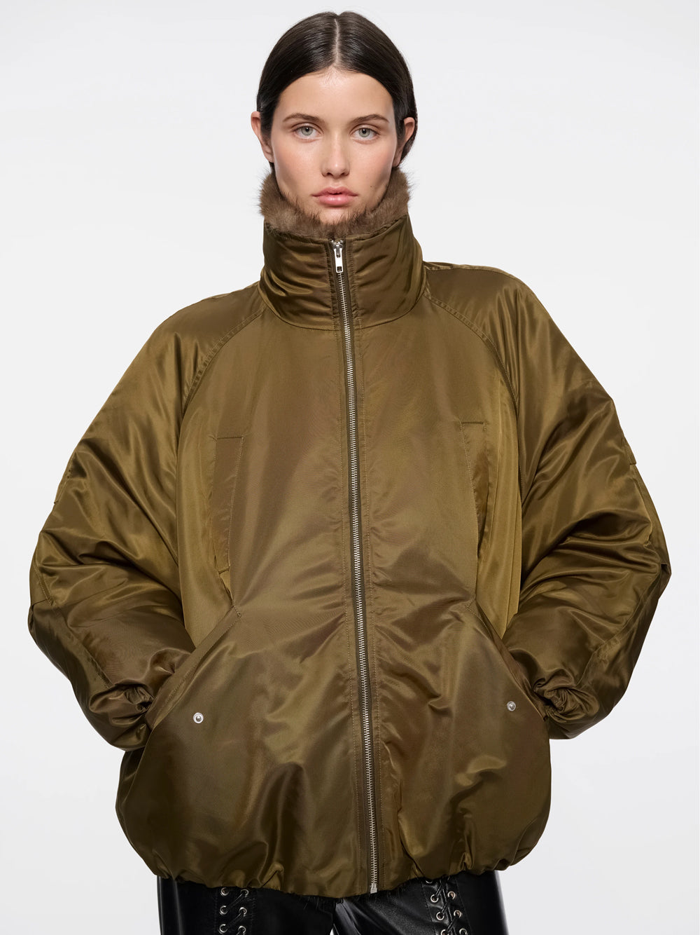 Giacca "Thilda" In Nylon Lucido Women STAND STUDIO