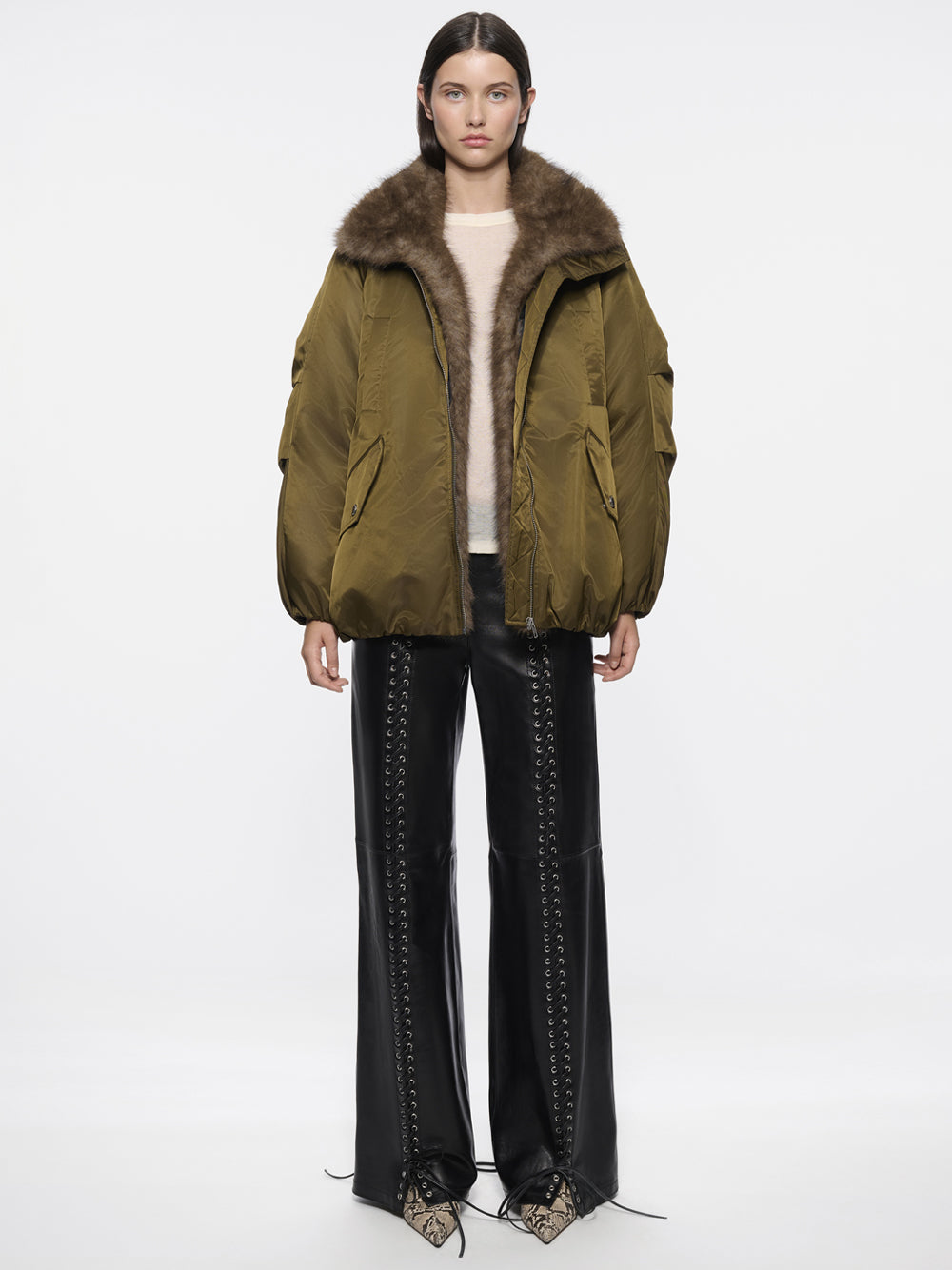 Giacca "Thilda" In Nylon Lucido Women STAND STUDIO