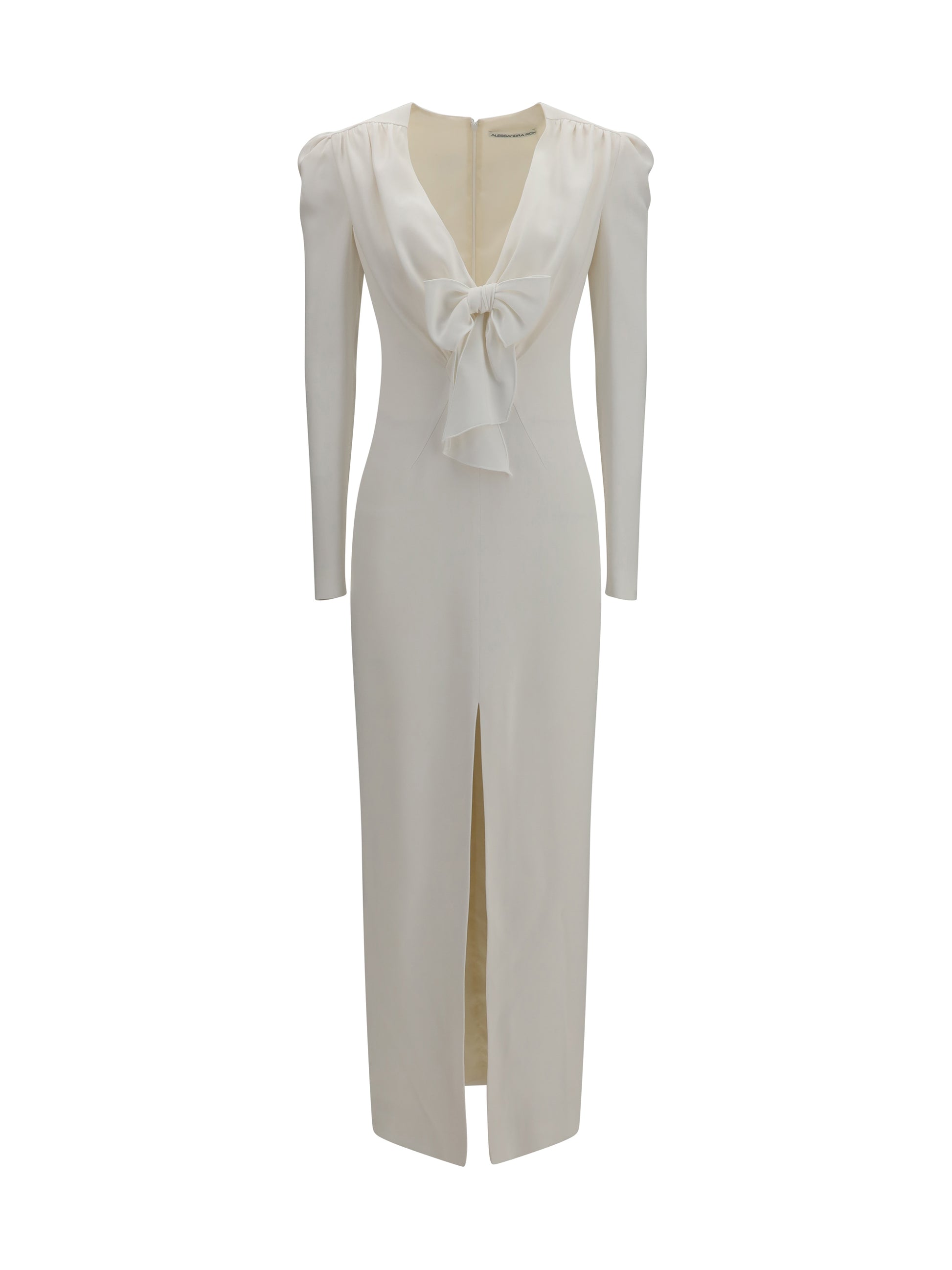 Alessandra Rich Women V-Neck Dress With Bow ALESSANDRA RICH