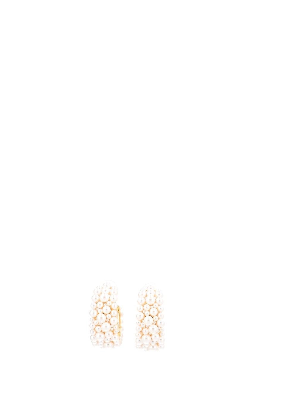 Self-Portrait Women Imitation Pearl Hoop Earrings SELF-PORTRAIT