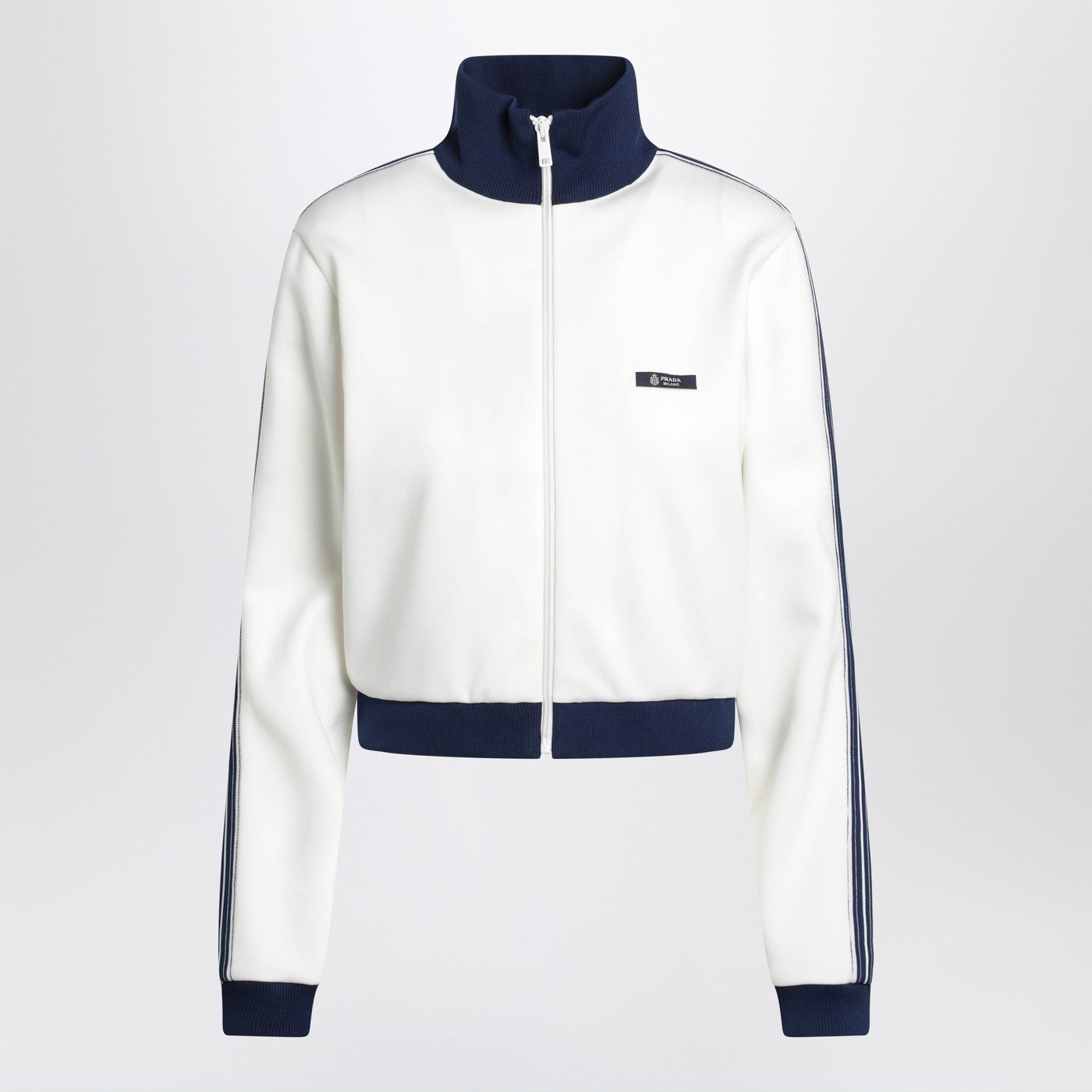 Prada Ivory Technical Fabric Sweatshirt Women PRADA