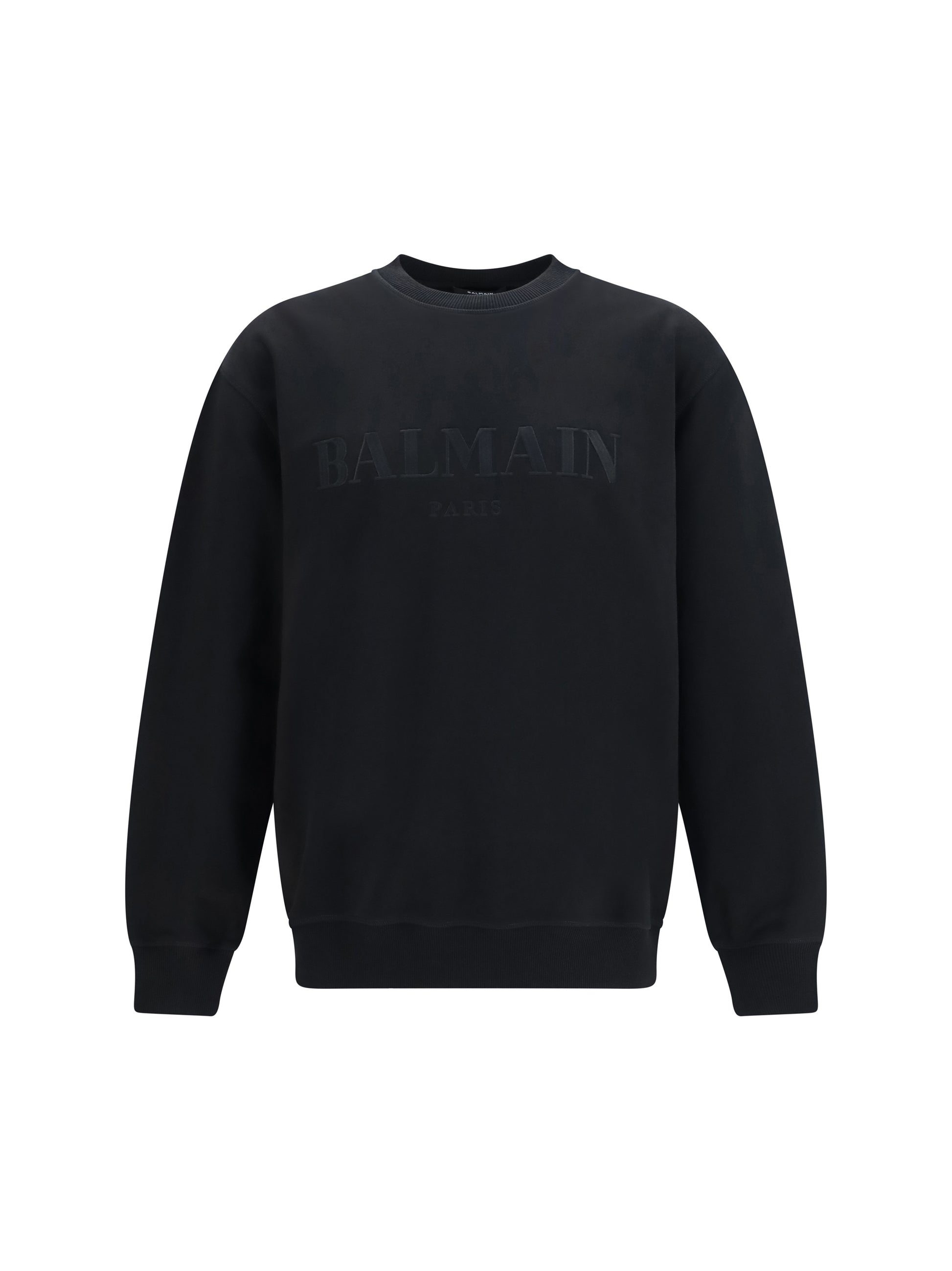Balmain Men Vintage Embroidered Logo Sweatshirt BALMAIN