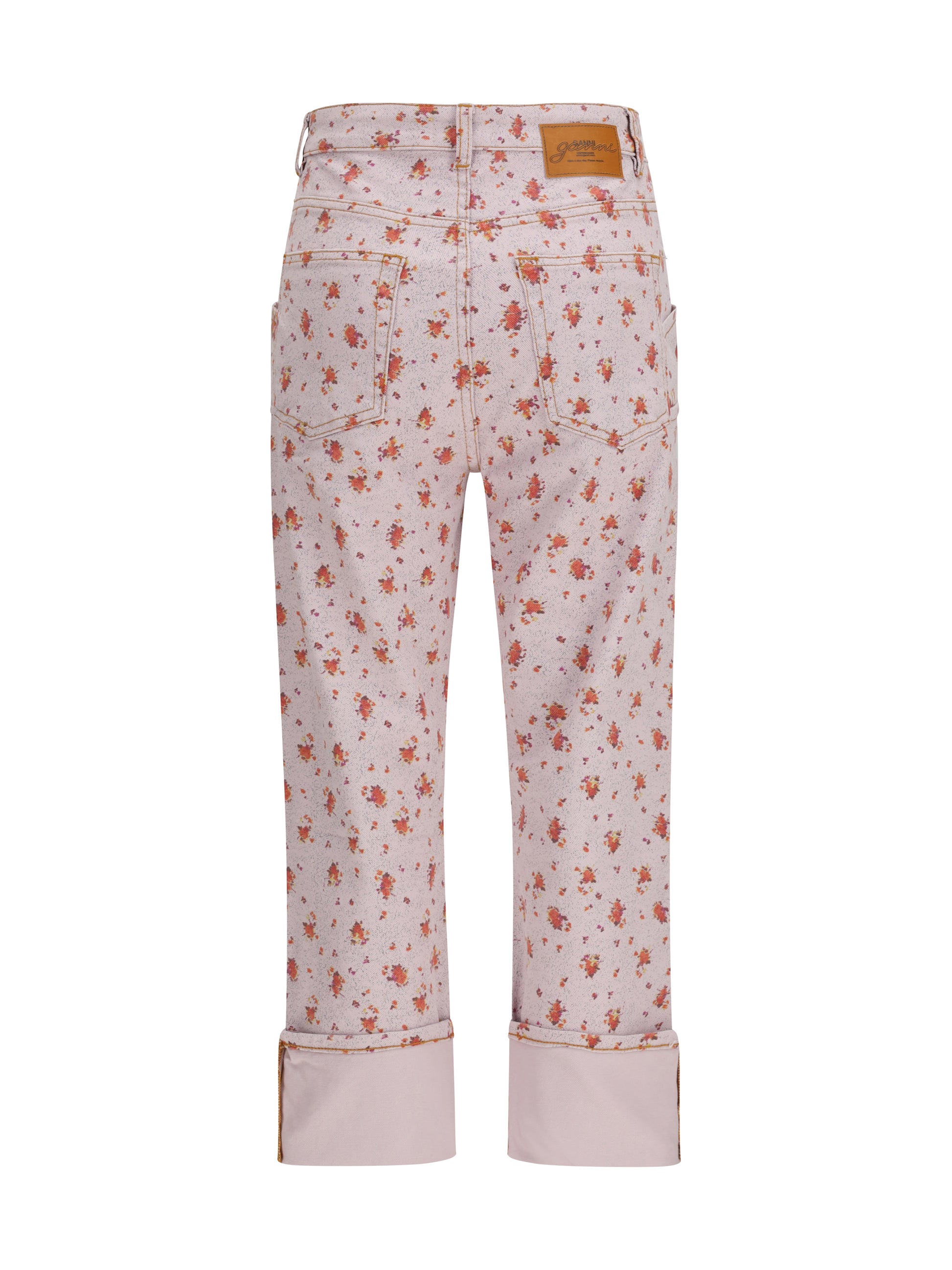 Ganni Women Printed Capri Pants GANNI