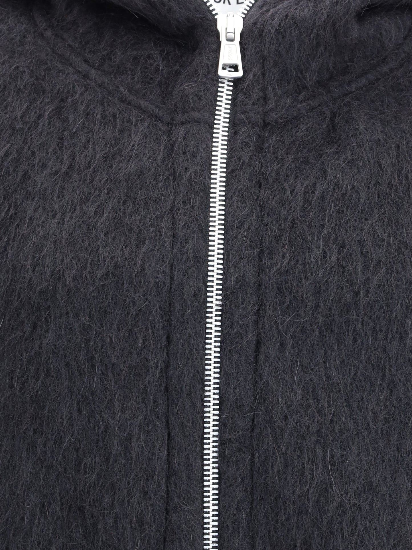 Our Legacy Men Zip Sweater Furry Effect Design OUR LEGACY