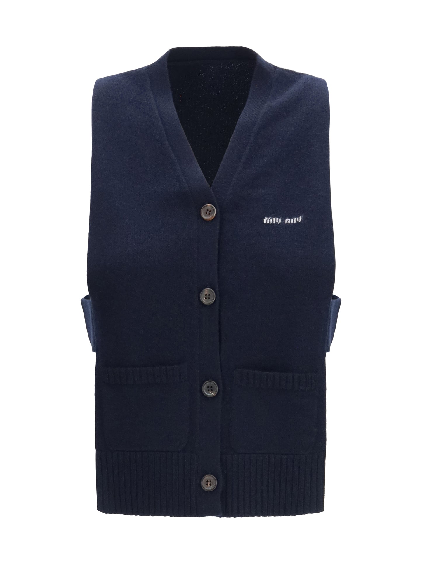 Miu Miu Women Cashmere Cardigan Vest MIU MIU