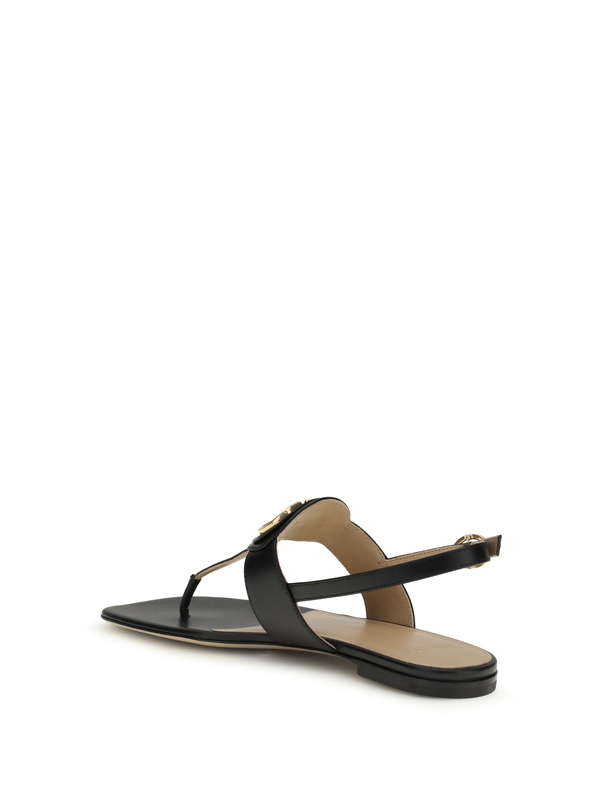 Valentino Garavani Women Leather Thong Sandals VALENTINO GARAVANI