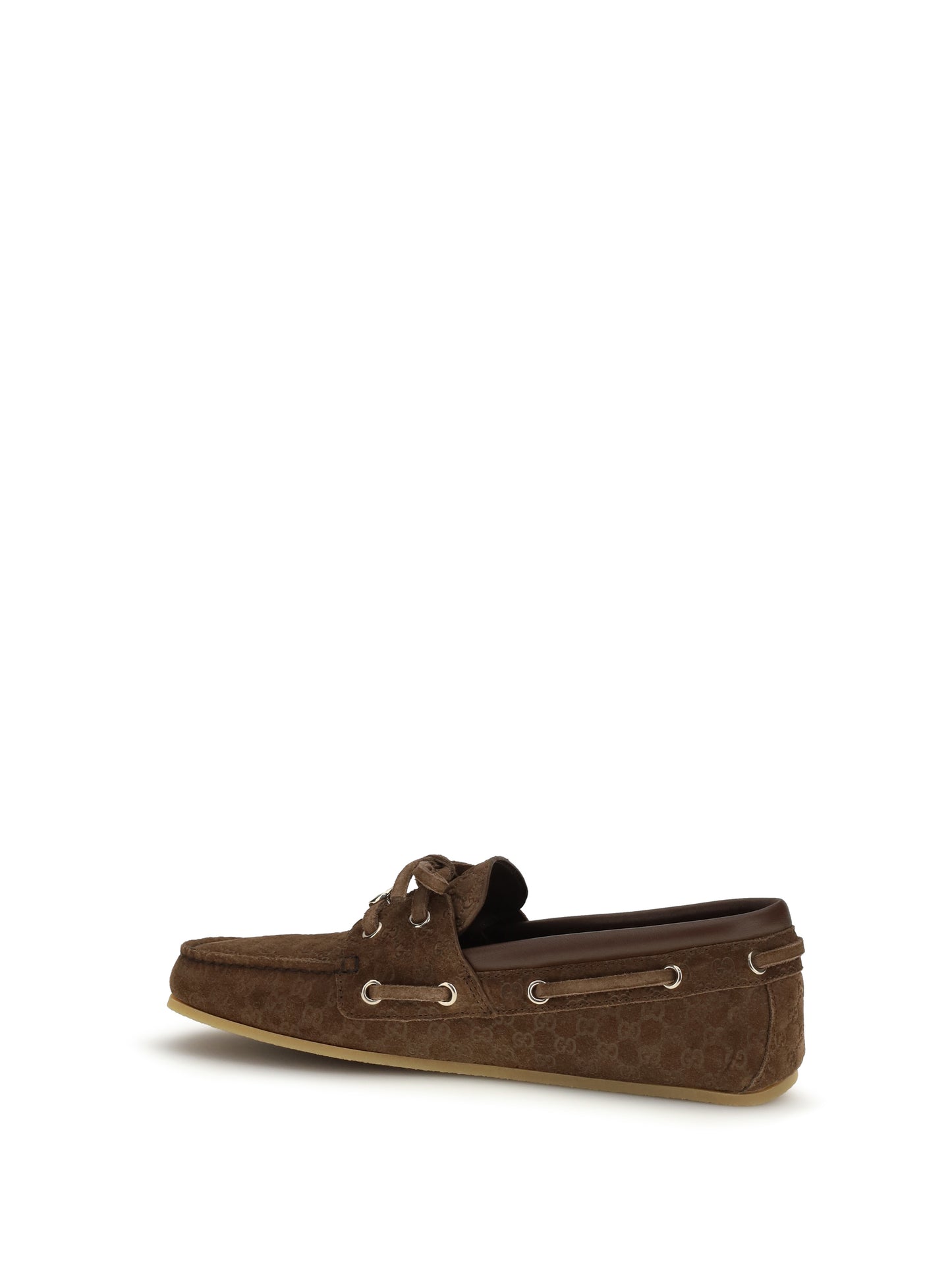Gucci Women Suede Boat Loafers GUCCI