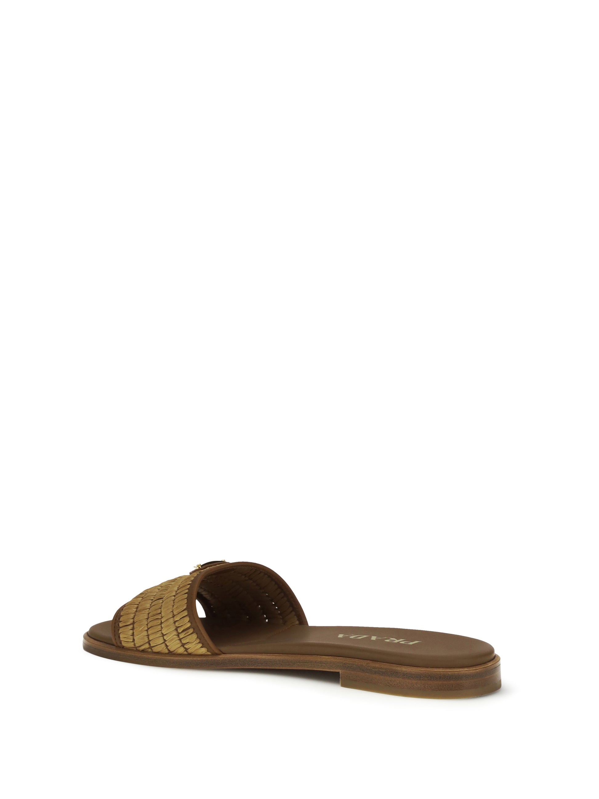 Prada Women Raffia Slippers Sandals PRADA