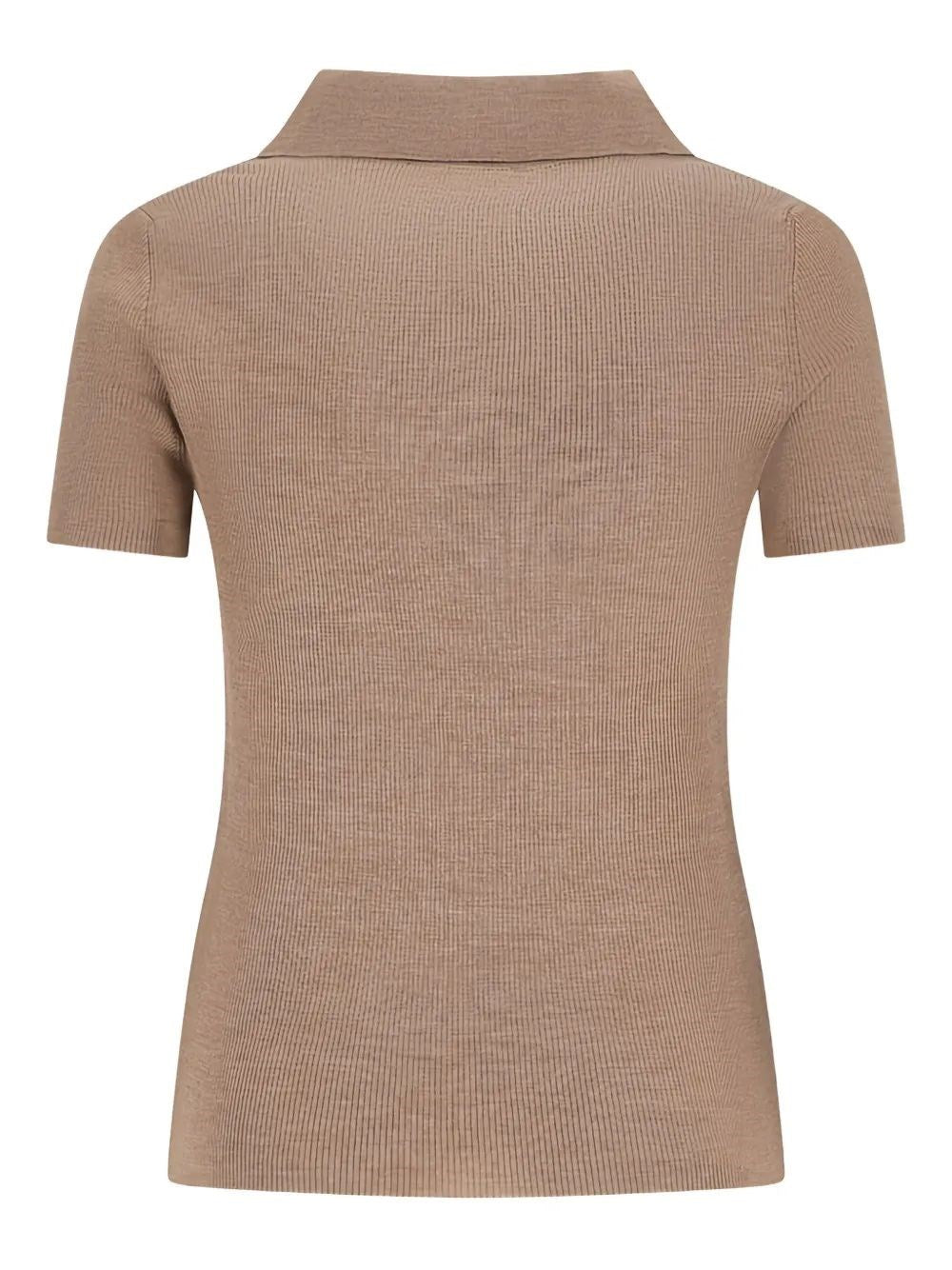 Max Mara Women Ribbed Wool Polo Shirt MAX MARA