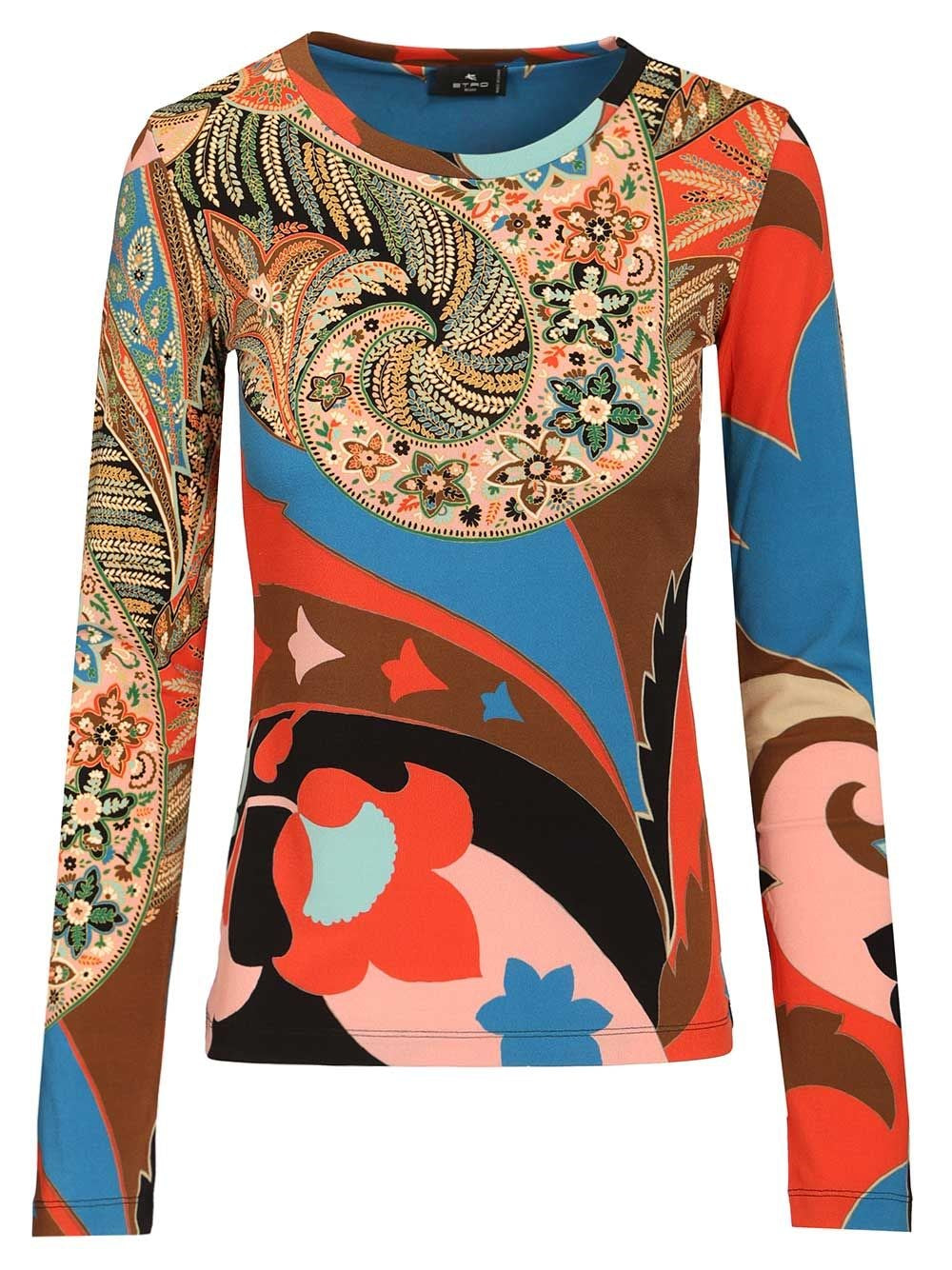Etro Women Long-Sleeved Top With Paisley Print ETRO