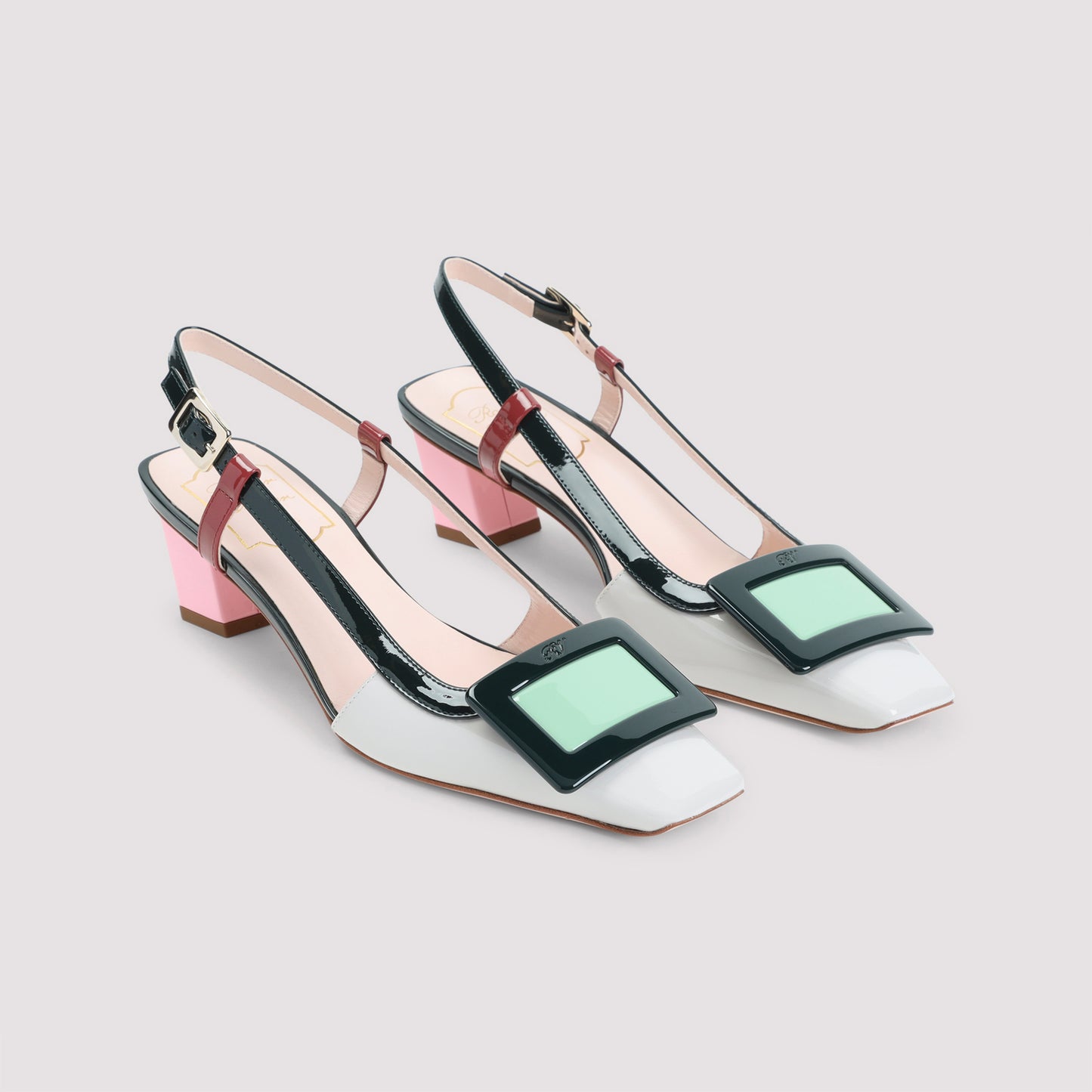 Roger Vivier Bv Lacquered Buckle 45 Pumps Women ROGER VIVIER