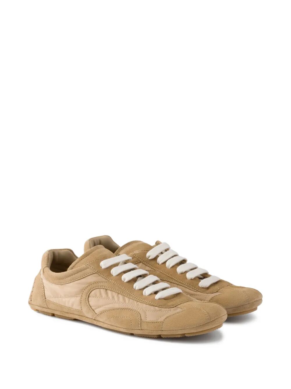 Prada Women Montecarlo Re-Edition 2005 Suede And Re-Nylon Sneakers PRADA