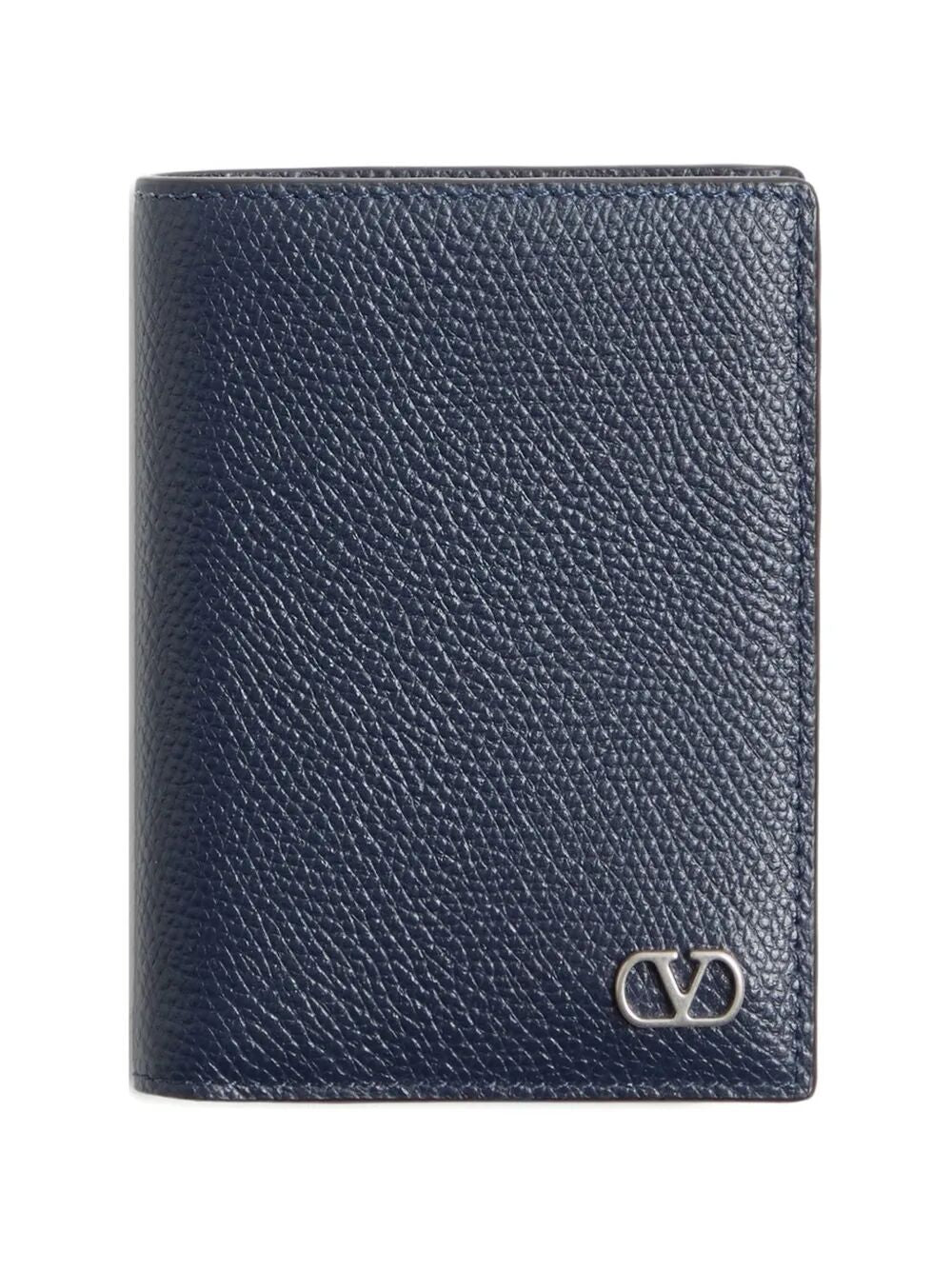 Valentino Garavani Men Valentino Garavani Vlogo Signature Cardholder In Grainy Calfskin