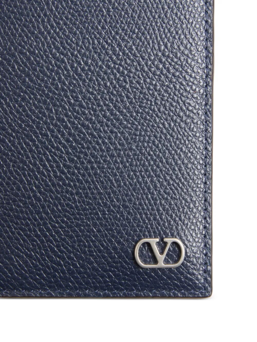 Valentino Garavani Men Valentino Garavani Vlogo Signature Cardholder In Grainy Calfskin VALENTINO GARAVANI