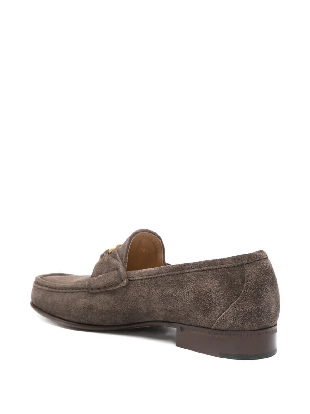 Valentino Garavani Men V Logo Plaque Suede Loafers