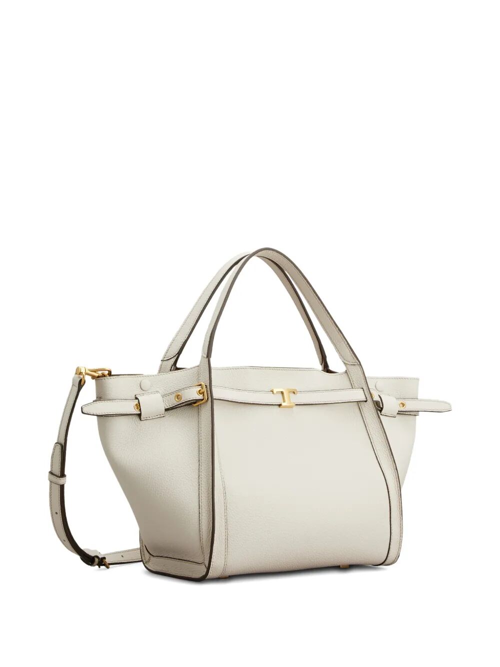 Tod's Women Small Leather Shopping Bag With T Timeless Accessory