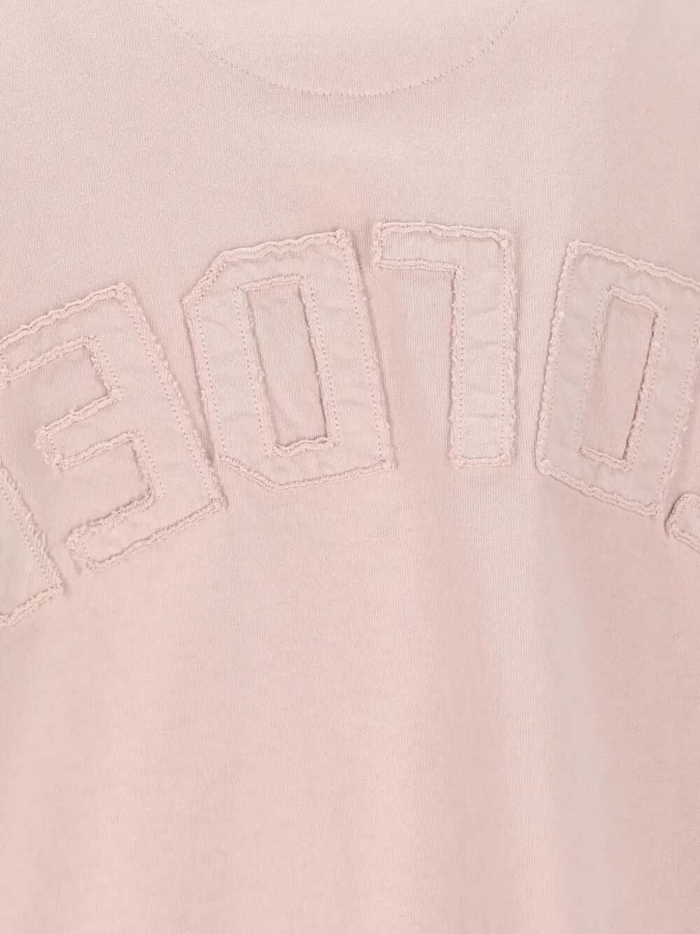 Golden Goose Women Aged-Effect Cotton T-Shirt With Reverse Logo On The Back GOLDEN GOOSE