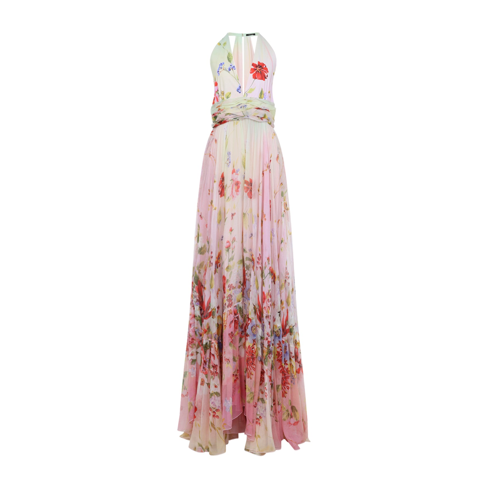 Roberto Cavalli Miami Flowers Long Dress Women ROBERTO CAVALLI