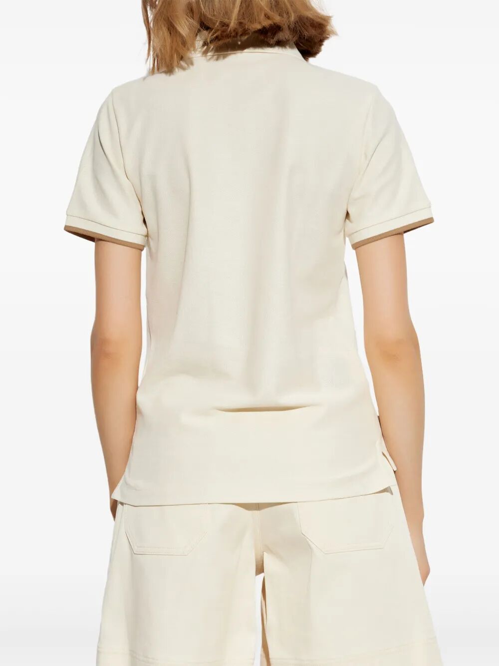 Moncler Women Logo Cotton Piqué Polo Shirt MONCLER