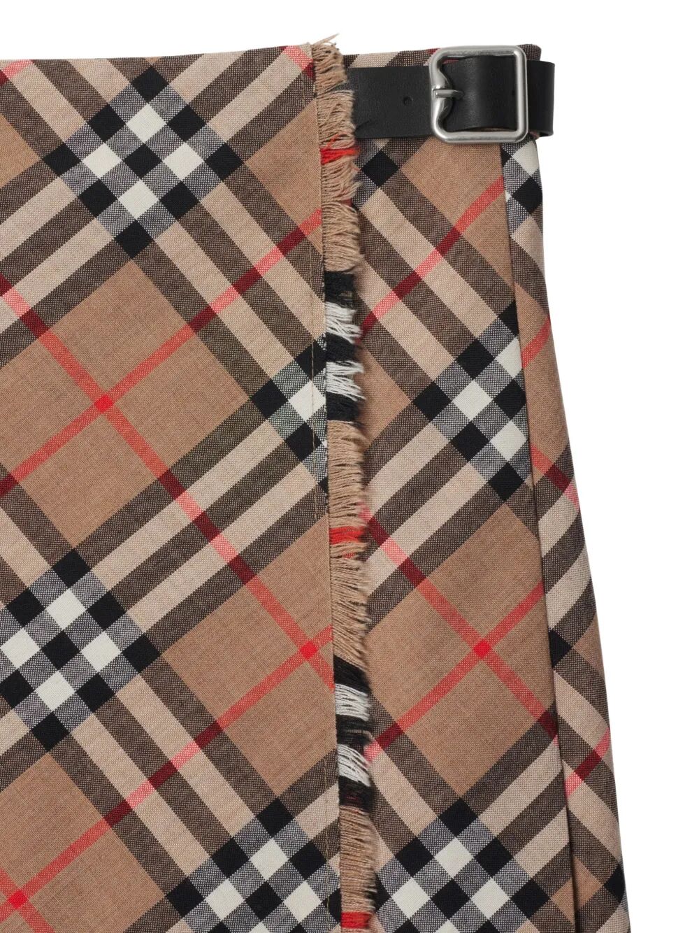 Burberry Women Check Wool Blend Mini Skirt BURBERRY