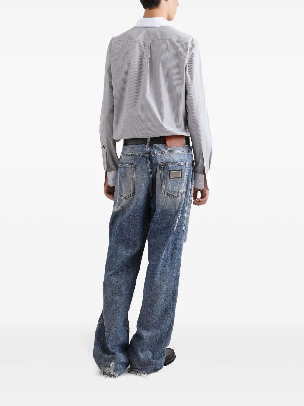 Dolce & Gabbana Men Striped Cotton Shirt DOLCE & GABBANA