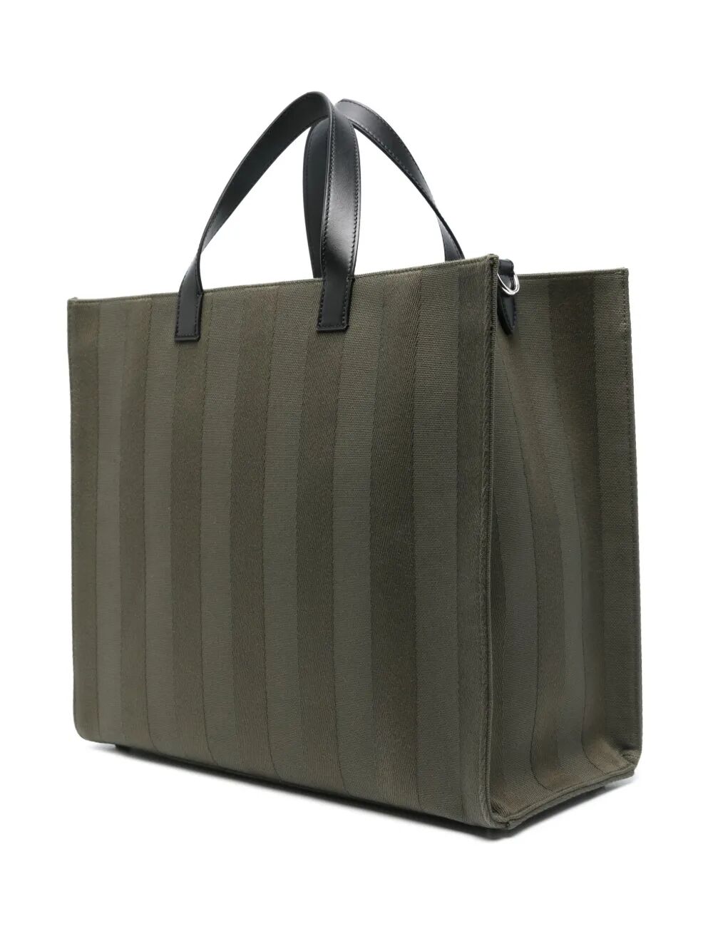 Fendi Men Fendi Club Pequin Canvas Shopper Bag FENDI