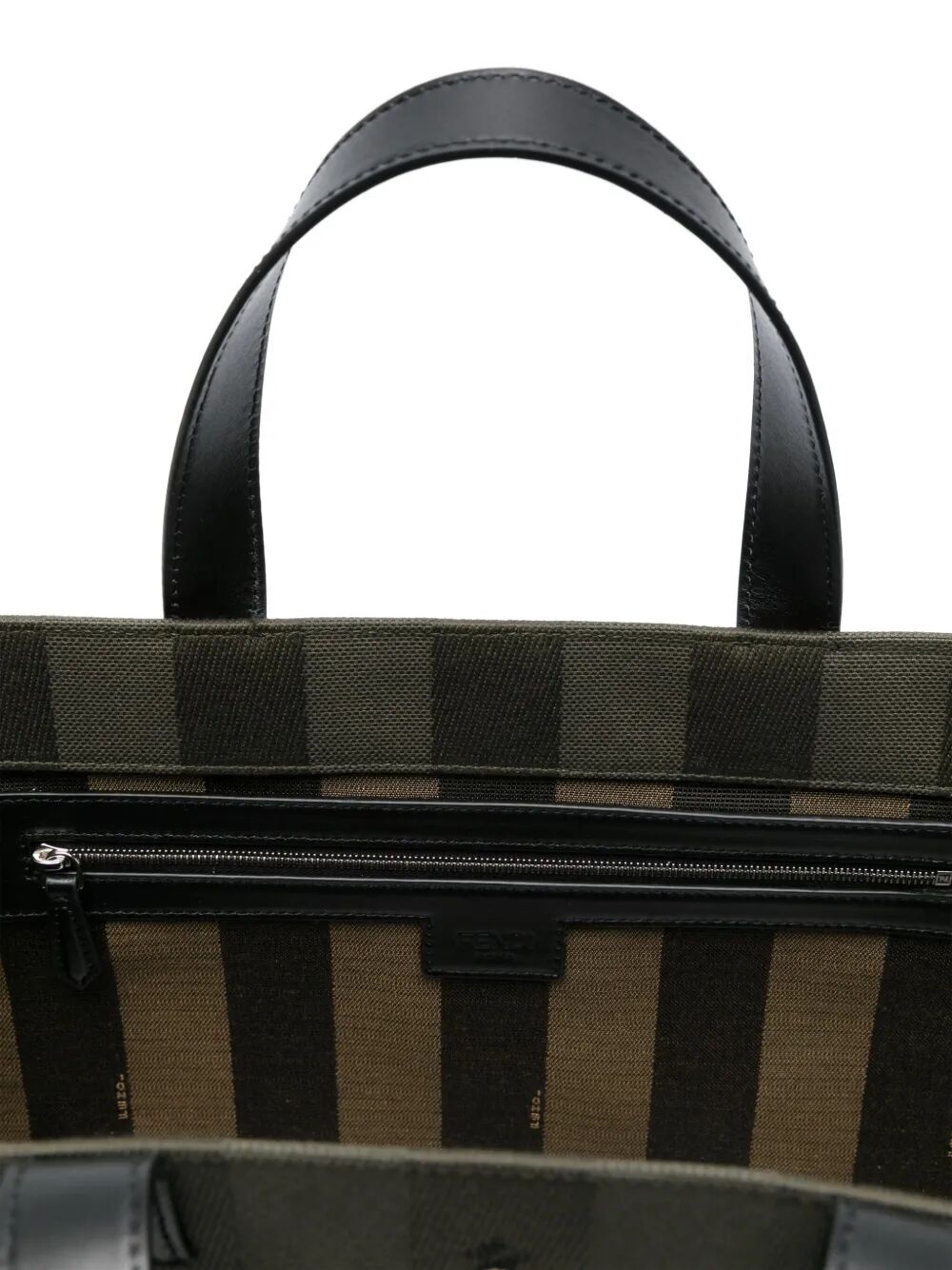 Fendi Men Fendi Club Pequin Canvas Shopper Bag FENDI