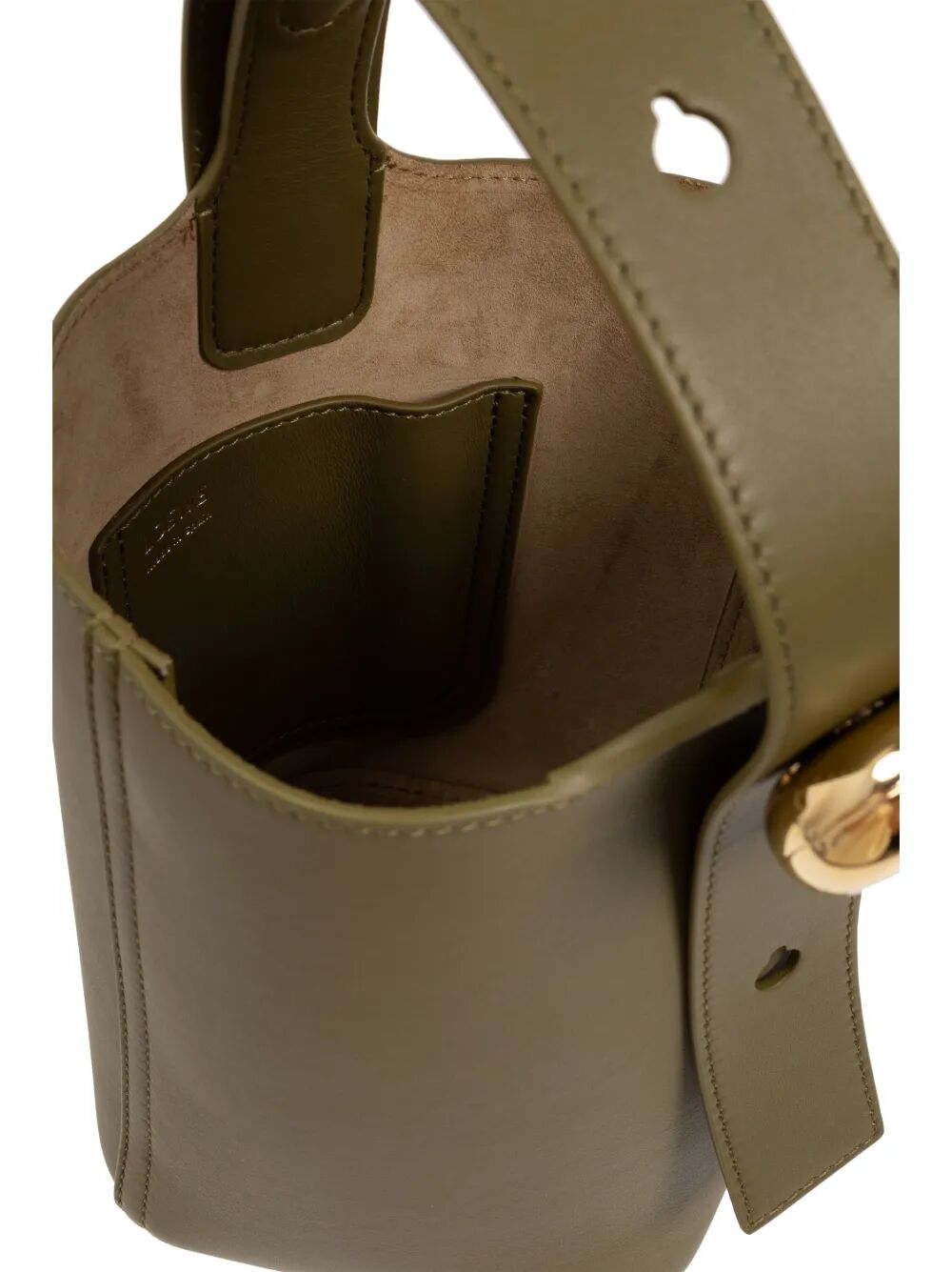 Loewe Women Smooth Leather Mini Pebble Bucket Bag LOEWE