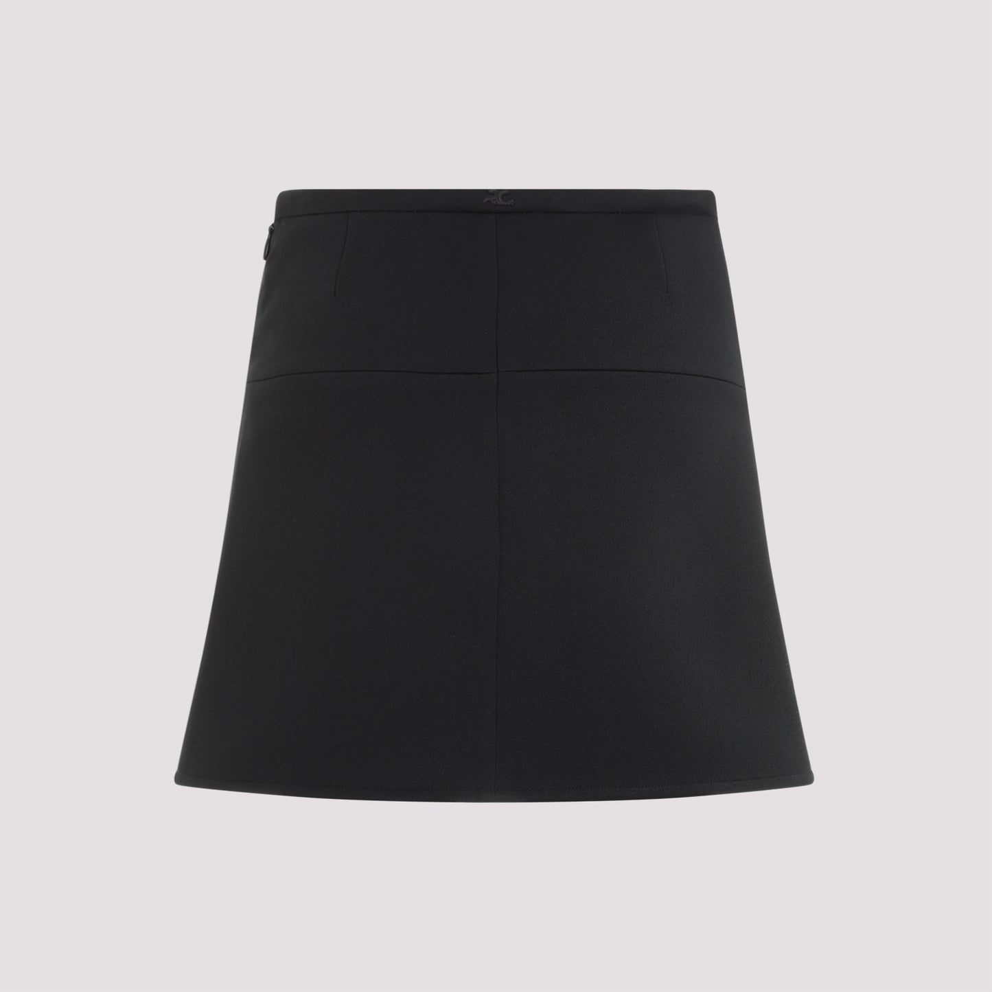Courreges Ellipse Twill Mini Skirt Women COURREGES
