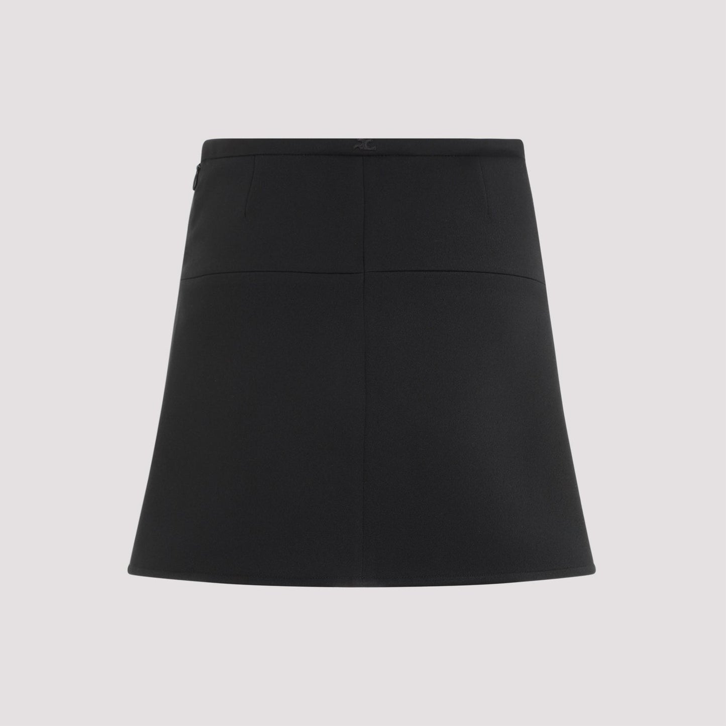 Courreges Ellipse Twill Mini Skirt Women COURREGES