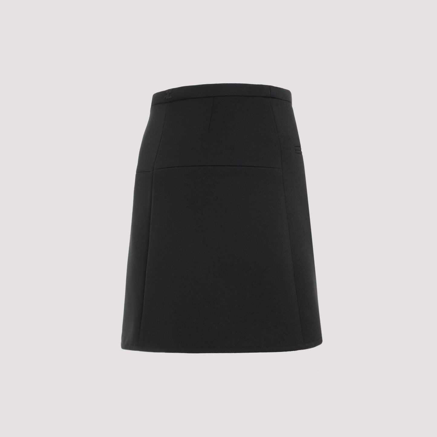 Courreges Ellipse Twill Mini Skirt Women COURREGES