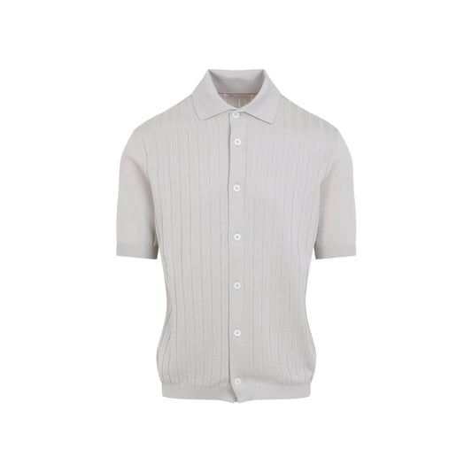 Brunello Cucinelli Cotton Knitted Polo Men BRUNELLO CUCINELLI