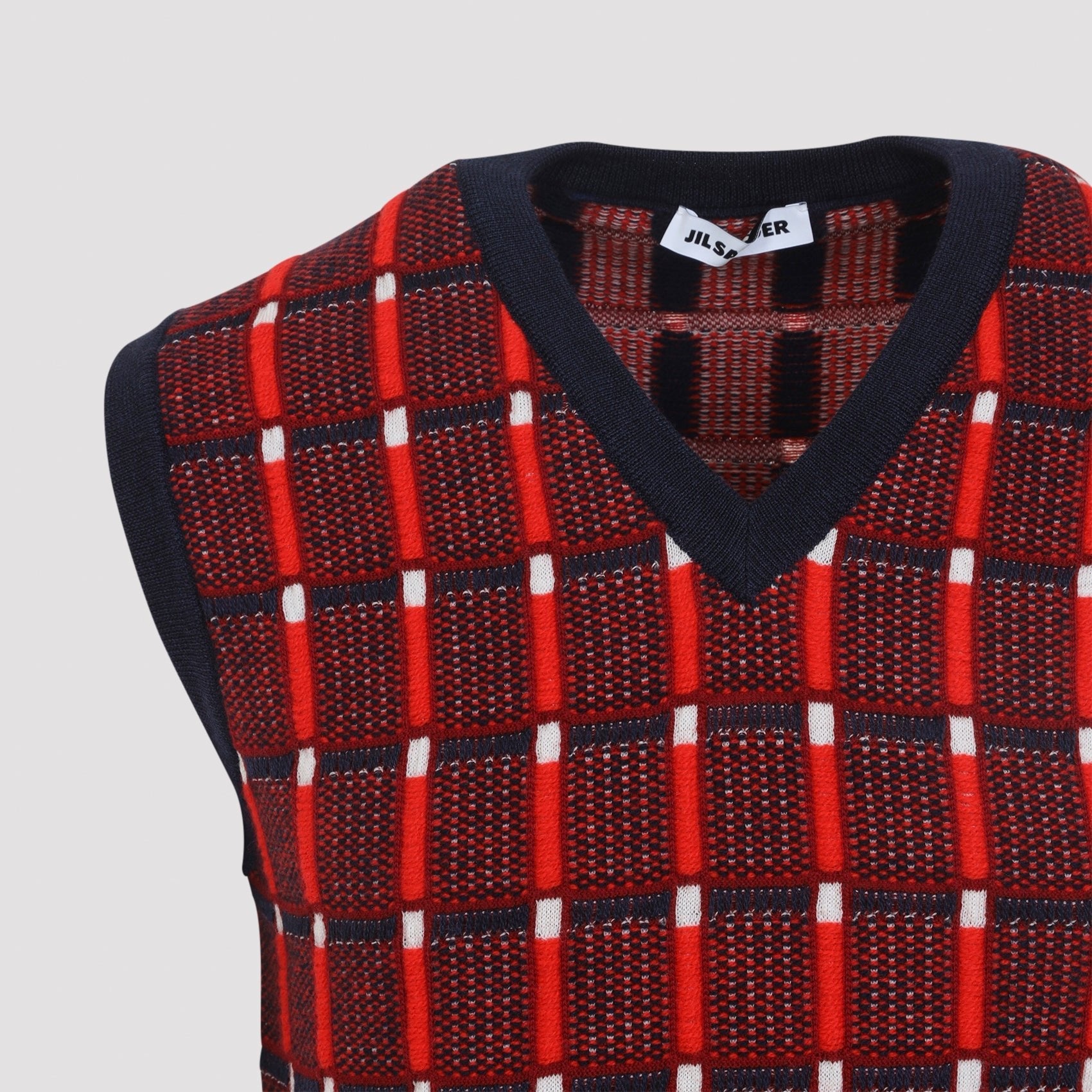 Jil Sander Sleeveless Knitted Vest Men JIL SANDER