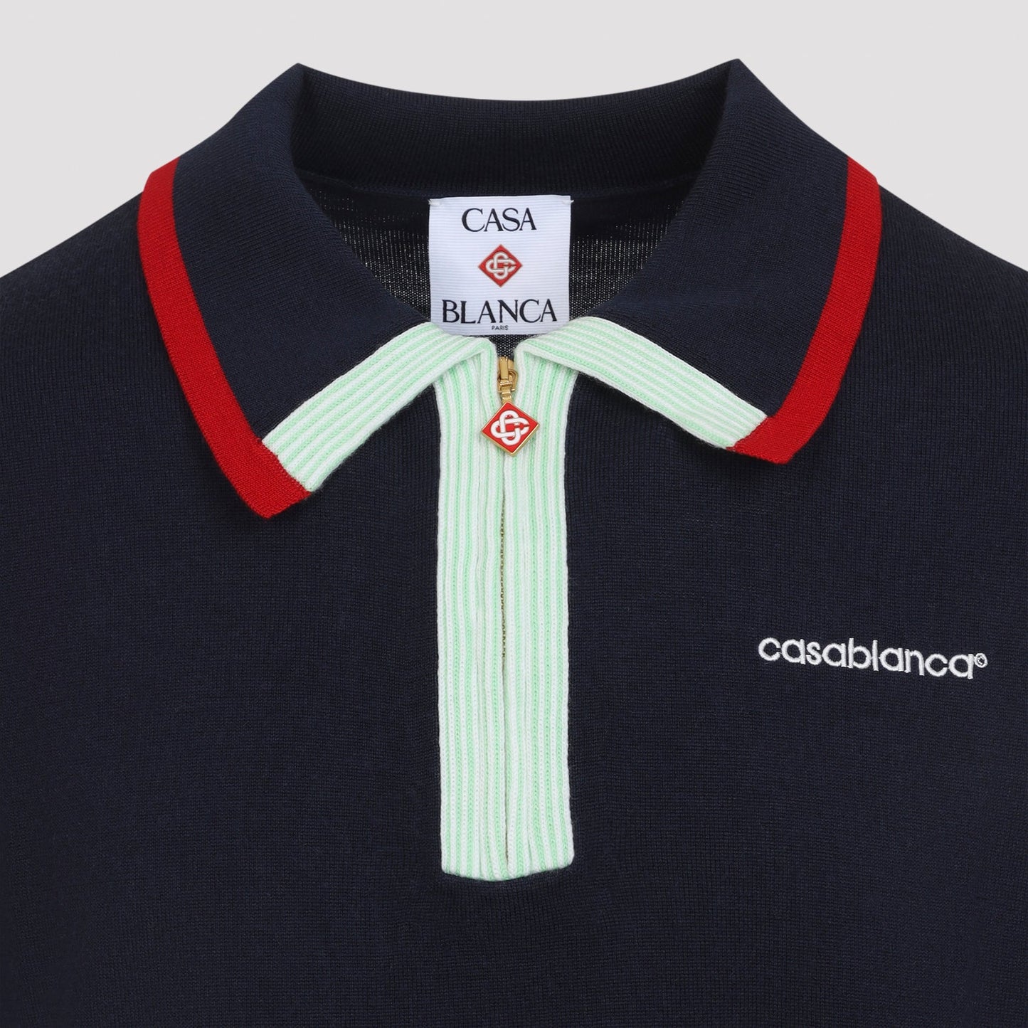 Casablanca Knitted Track Polo Men CASABLANCA