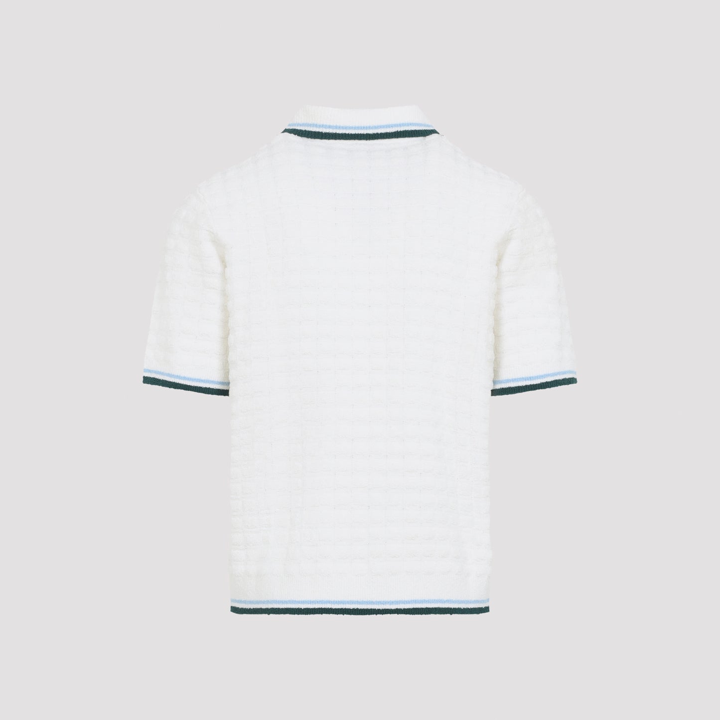 Casablanca Boucle Short-Sleeve Knitted Polo Men CASABLANCA