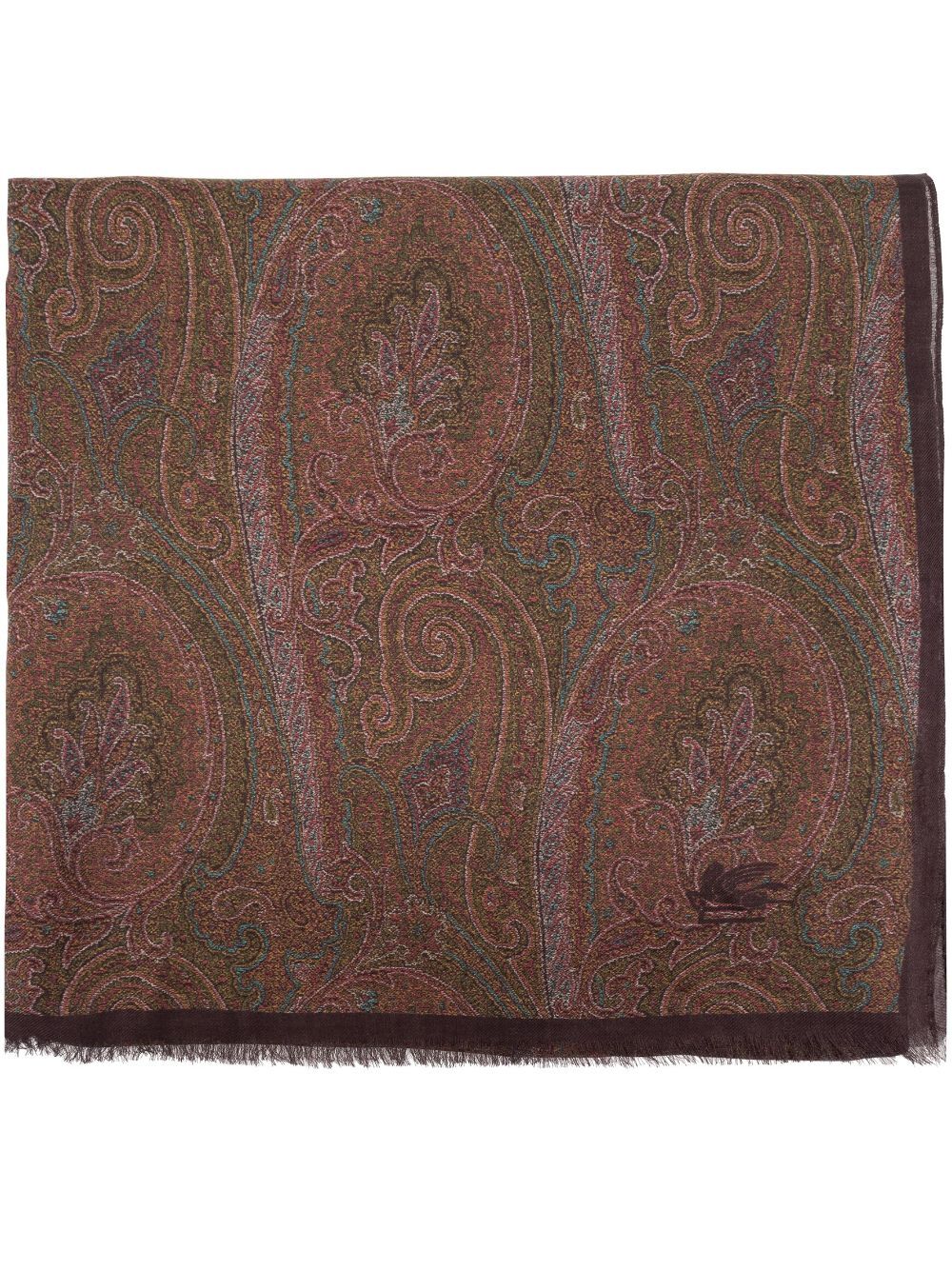 Etro Men Sciarpa Sfrangiata Stampa Paisely ETRO
