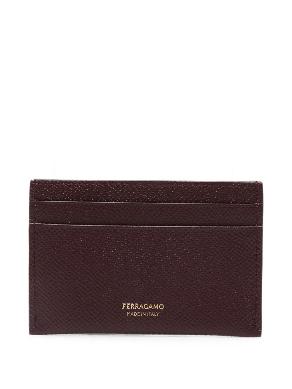 Ferragamo Women Gancini Grained Leather Card Holder FERRAGAMO