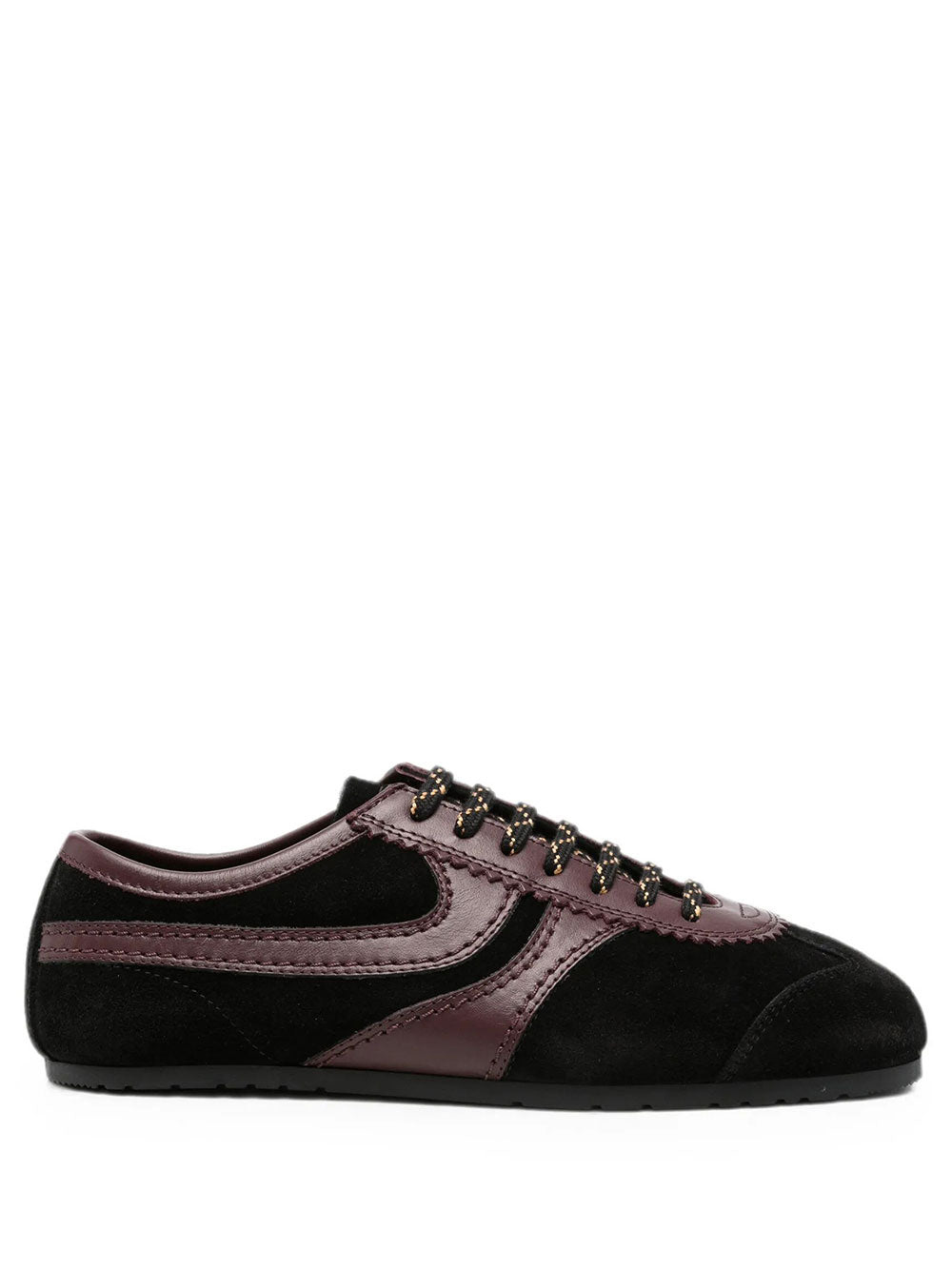 Dries Van Noten Women Suede Sneakers With Leather Inserts DRIES VAN NOTEN