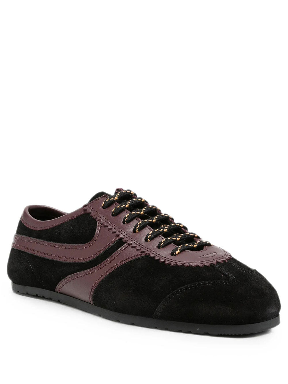 Dries Van Noten Women Suede Sneakers With Leather Inserts DRIES VAN NOTEN