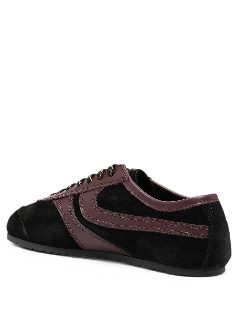 Dries Van Noten Women Suede Sneakers With Leather Inserts DRIES VAN NOTEN