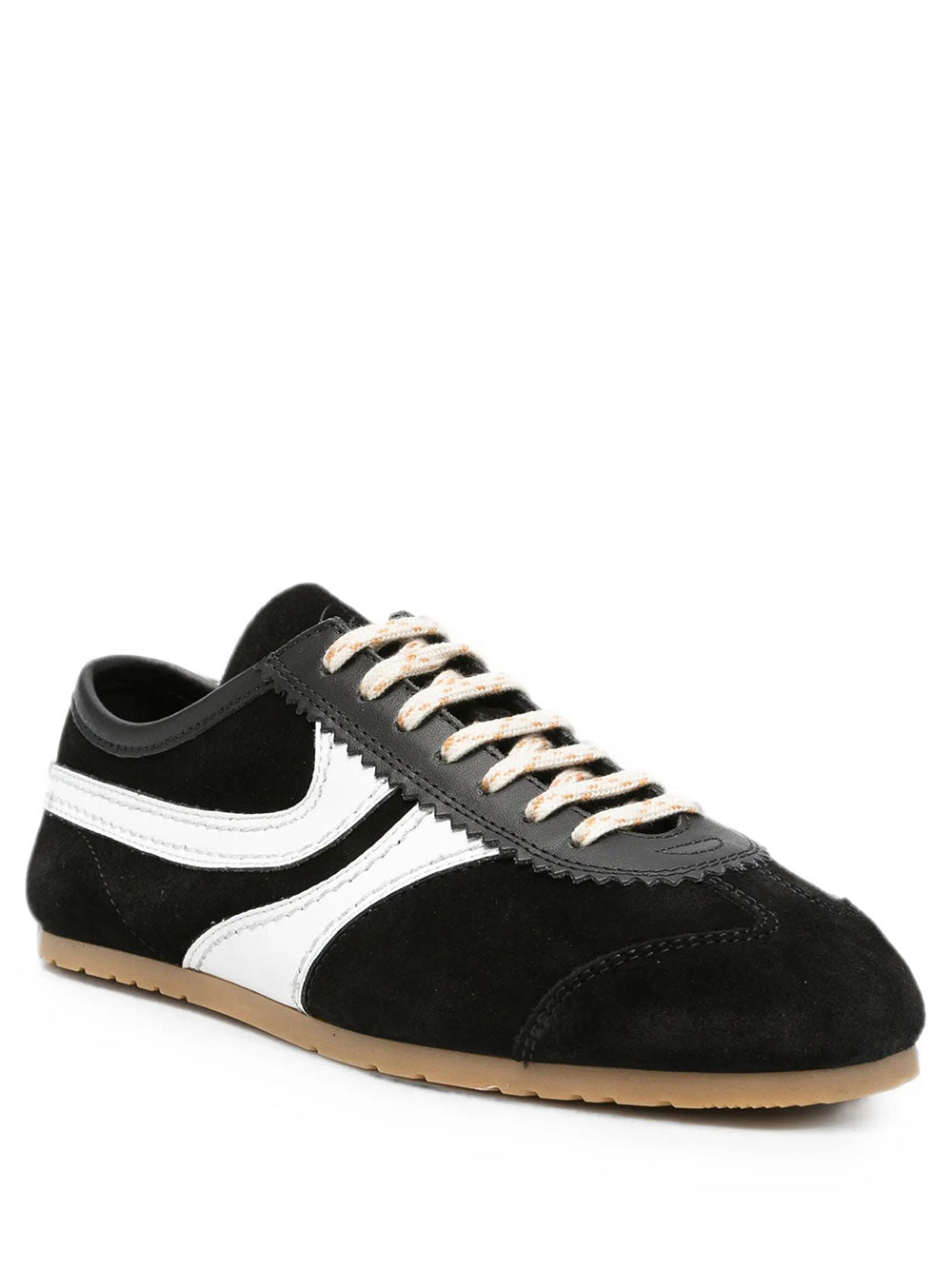 Dries Van Noten Women Suede Sneakers With Leather Inserts DRIES VAN NOTEN