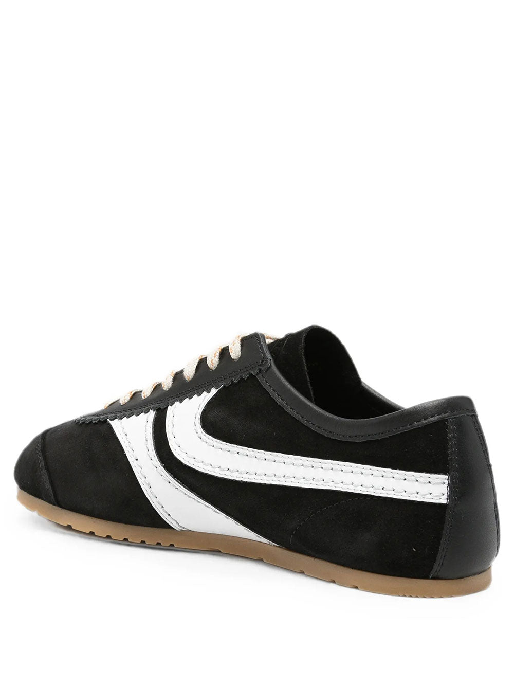 Dries Van Noten Women Suede Sneakers With Leather Inserts DRIES VAN NOTEN